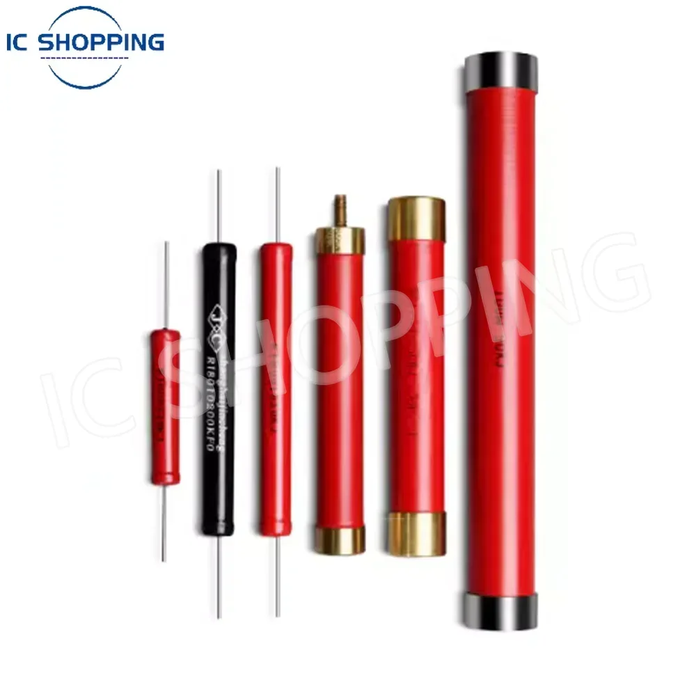 RI80 High-Voltage Non-Inductive Resistor High-Temperature Resistant Power Resistor Red Glass Enamel Metal Film 100W 150W 300W