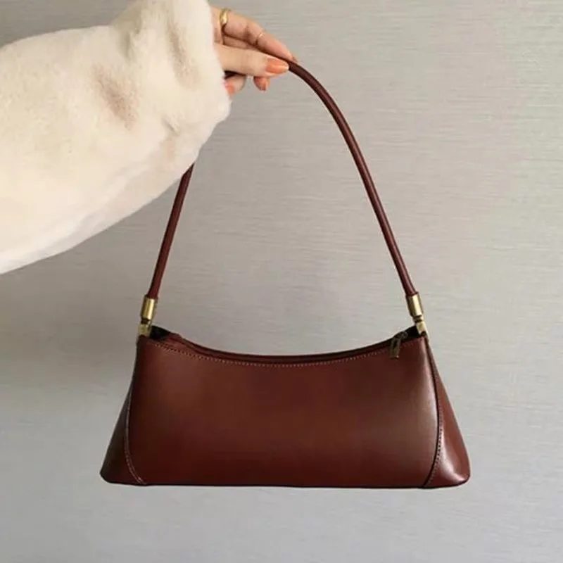 Fashionable and Trendy Solid-Color Handbag, Simple and New Small Square Bag, Stylish and High-Quality Single-Shoulder Armpit Bag - view 4
