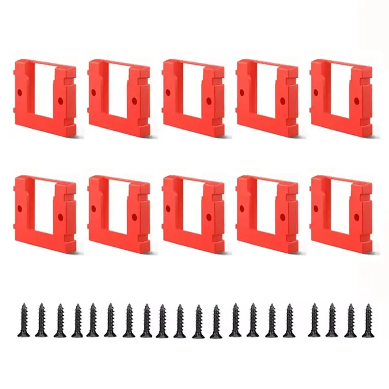 B97A-Battery Holder Wall Mount 10Pcs For Power X-Change Tool- Organize Your Battery Storage Workspace