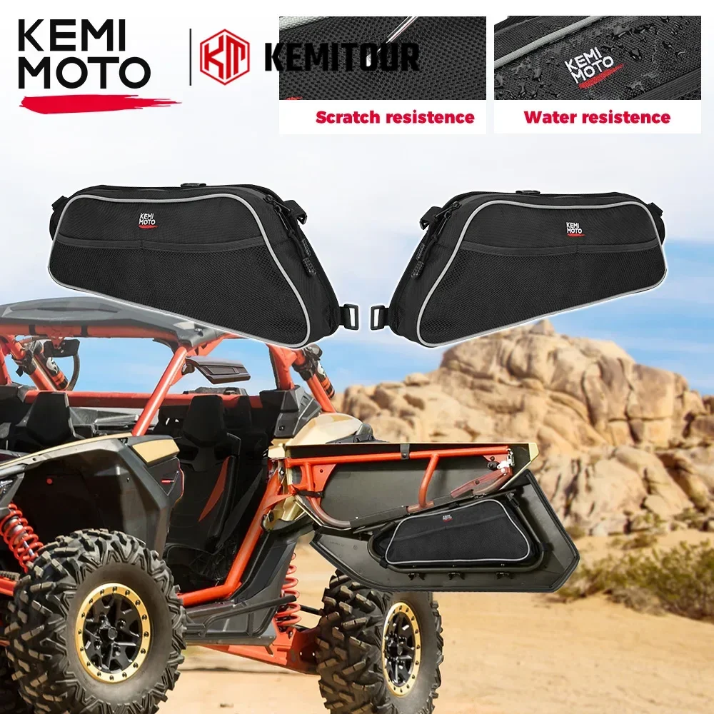 

KEMIMOTO 1680D X3 UTV Lower Door Panel Storage Bag for Can-am Maverick X3 Max R RR 4x4 XMR XDS XRC XRS DS RS Turbo DPS 900 2017+