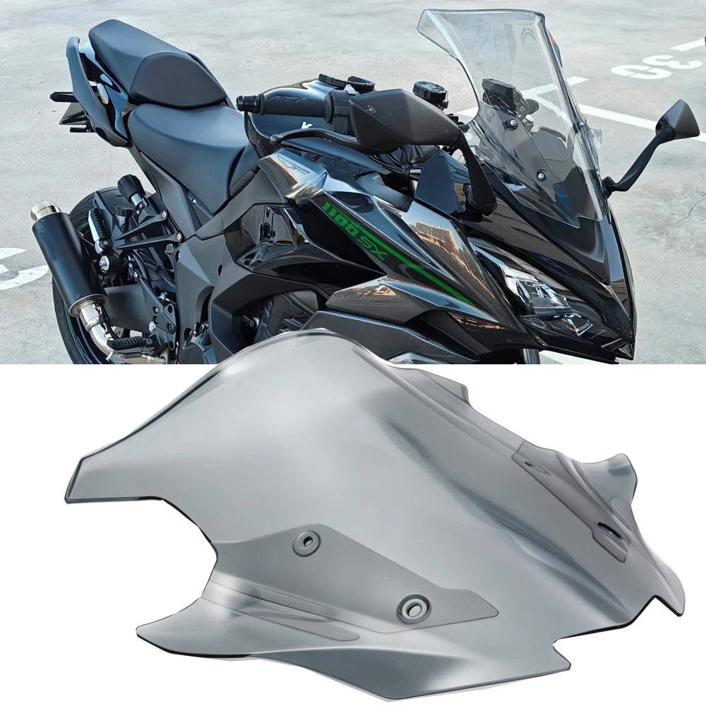 For Ninja 1100SX Windscreen Motorcycle Windshield for Kawasaki NINJA 1100 SX SE 2025 2026 1000SX 2020-2023 2024 Wind Deflectors