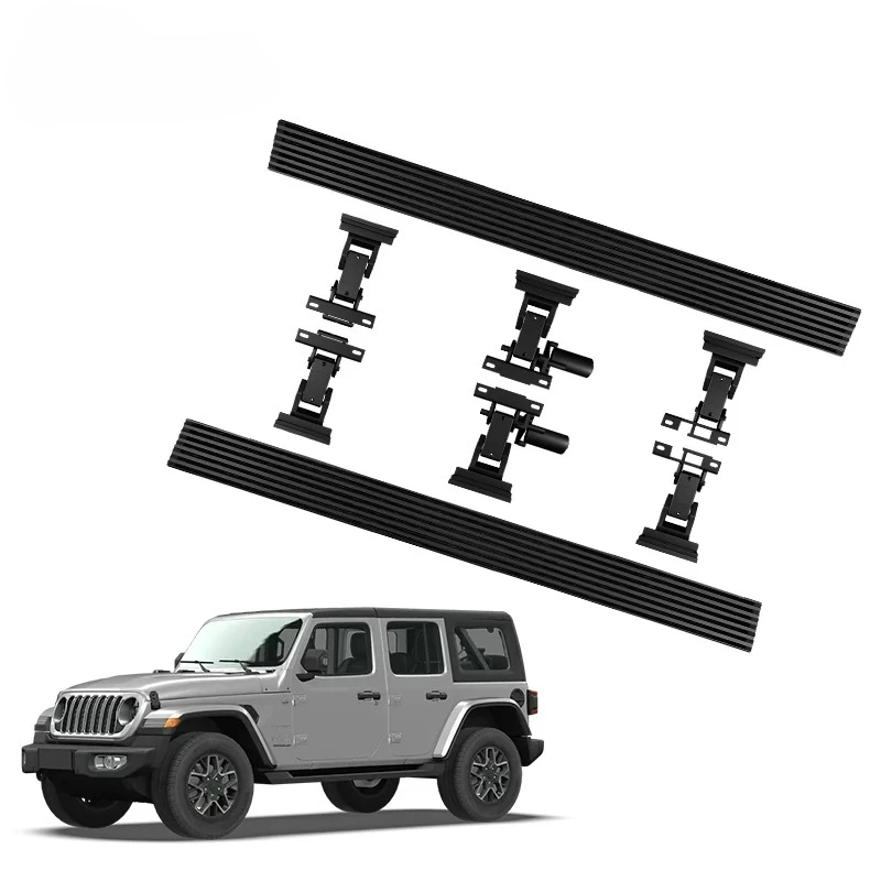

Hot Selling ForJeep Wrangler JL Retractable Side Steps with LED Lights