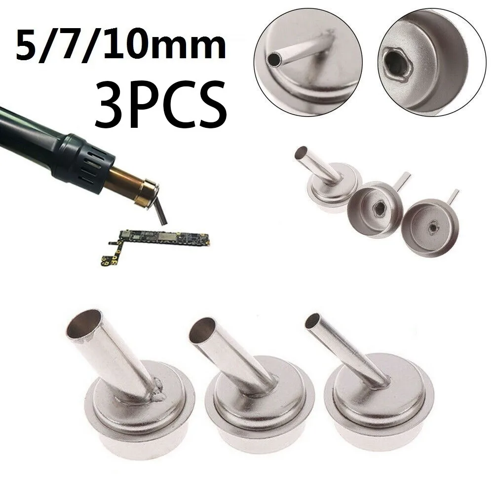 Nozzle Kits for QUICK 861DW Hot Air Rework Station – Set of 3 Stainless Steel Angle Nozzles for Optimal Repair Results view 6