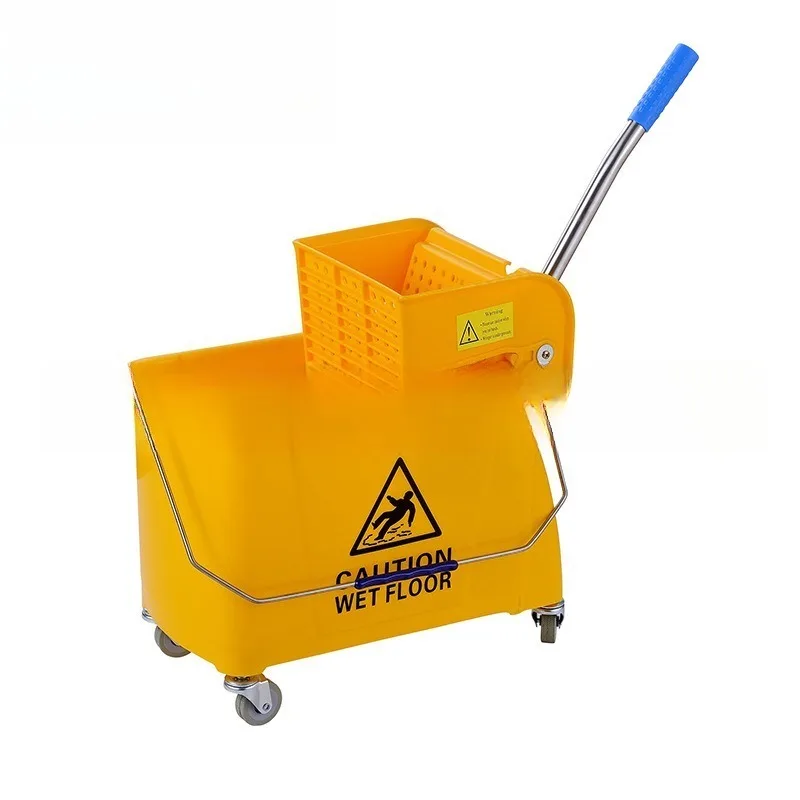 

Plastic water press truck Side pressure type Down pressure type Bucket Household washing mop Bucket