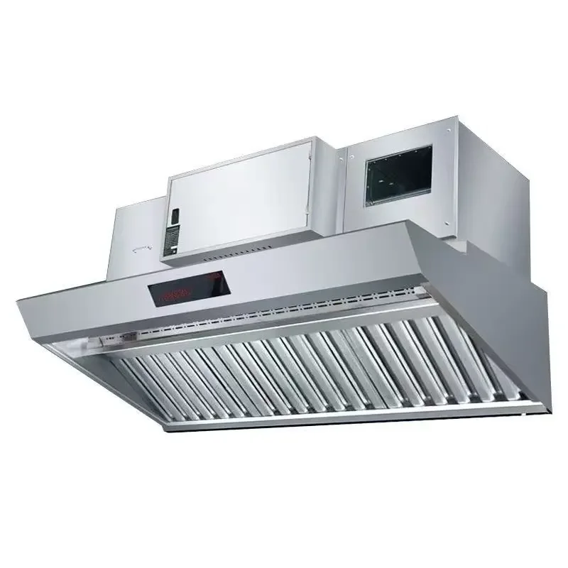 1500CFM Industrial Exhaust with Fire Suppression - NSF-Certified Stainless Steel Range Hood