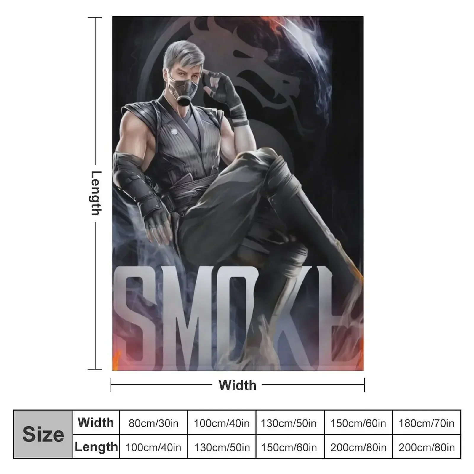 SMOKE Throw Blanket anime manga Bed covers Fashion Sofas Stuffeds Cute Plaid Blankets