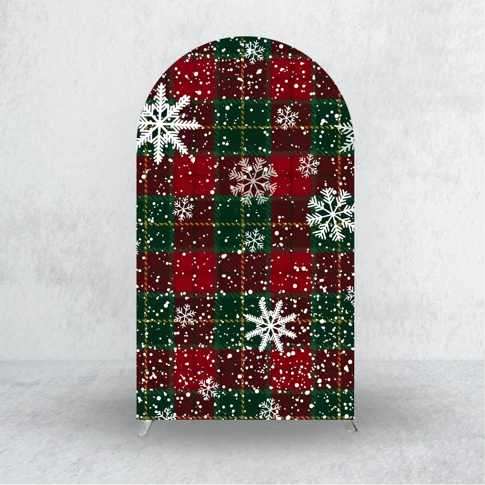 Navidad copo de nieve muñeco de nieve Santa Claus arco telón de fondo fundas de tela Feliz Año Nuevo suministros de fiesta estudio foto fondo