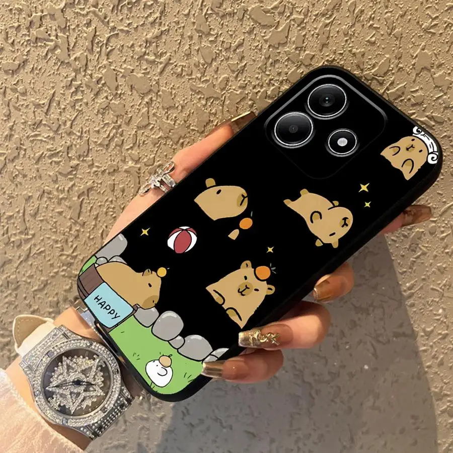 حافظة لهاتف Xiaomi Redmi Note 11S 10S 11 13 12 Pro Plus 12S 9s 10 9 8 Pro غطاء خلفي ناعم مضحك كابيبارا لطيف #6