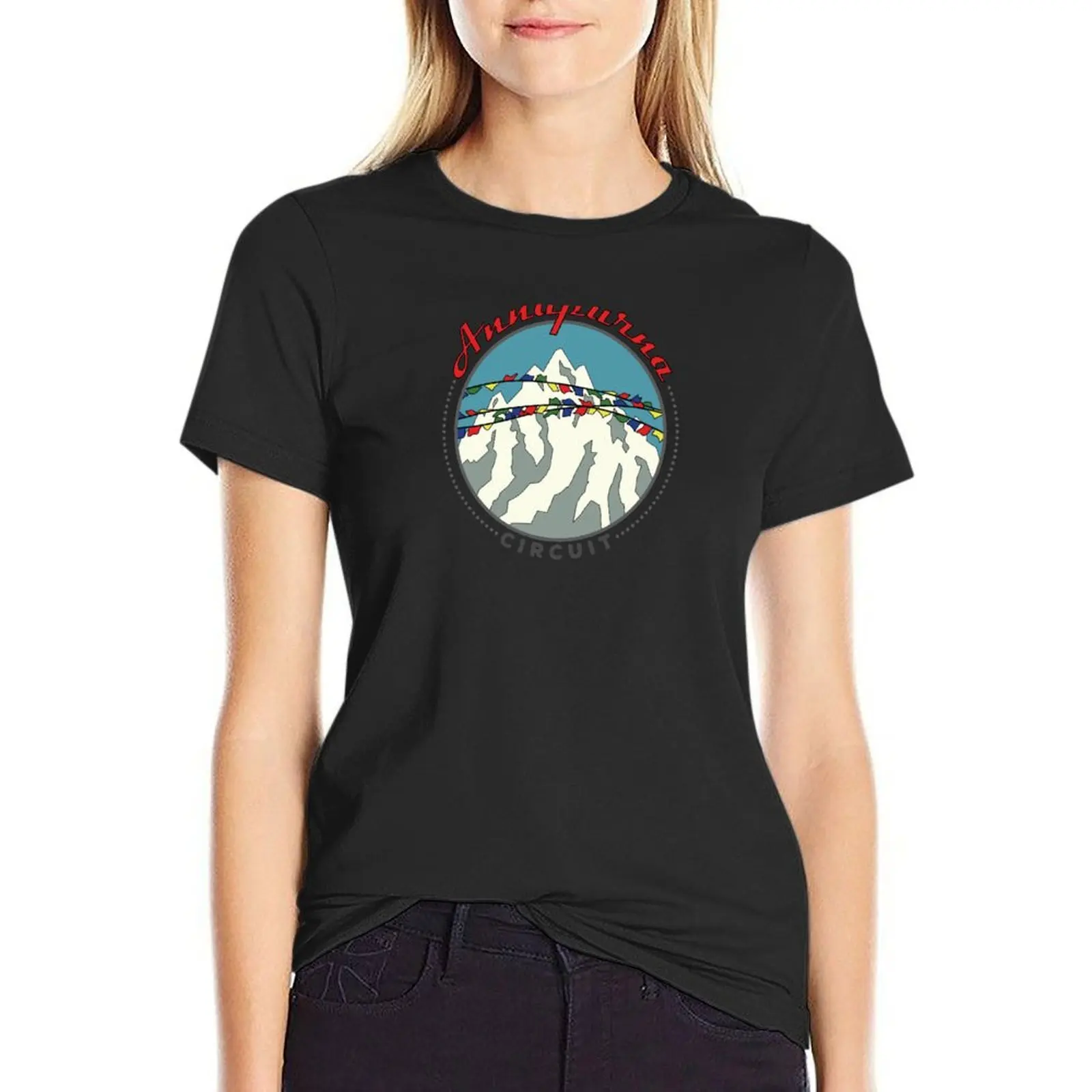 

Annapurna Circuit Hiking - Nepal T-Shirt blanks oversized female quick-drying western t shirts for Women