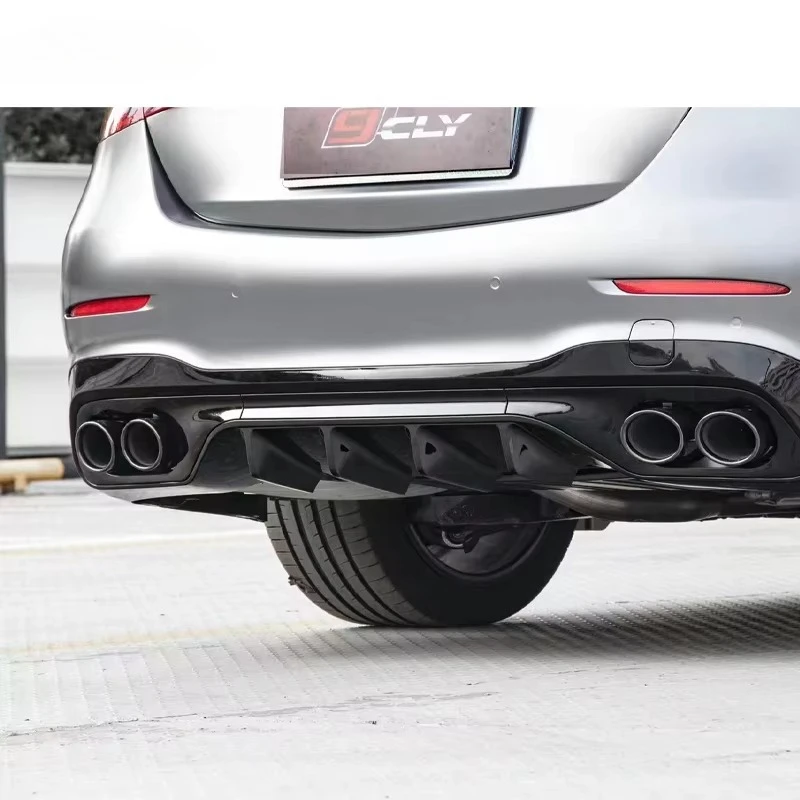 

Auto Parts C43 Diffuser Exhaust Pipe for C-class W206 Upgrade C43 Bright Black Silver Style 2022-2024