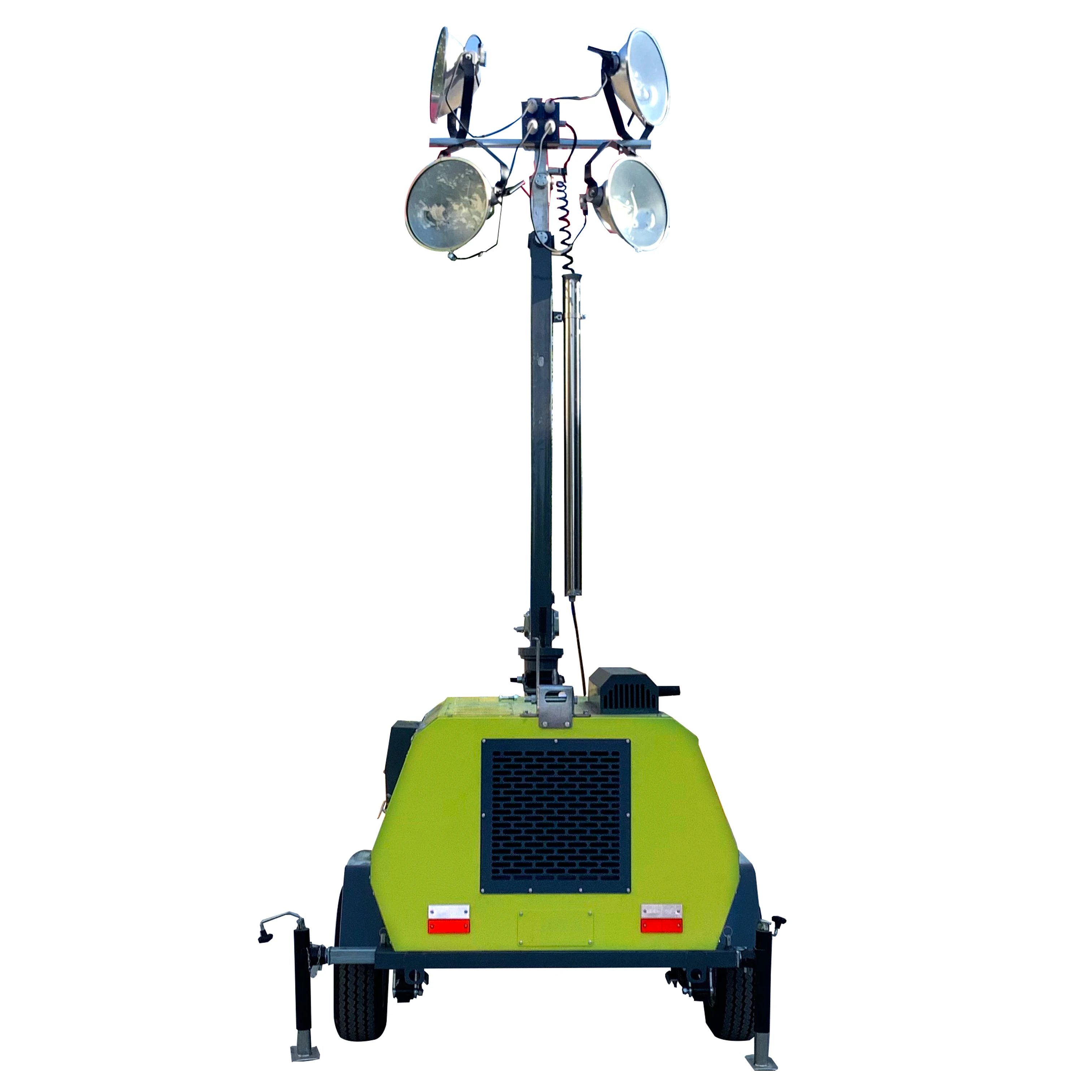 Diesel Generator Mobile Lighting Tower Trailer Mounted LED Work Light Tower for Construction Mining Outdoor Site Use Customized