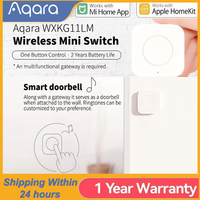 Aqara Wireless Mini Switch ZigBee APP Remote Control 3 Ways Smart Home Emergency Button Door Bell Work With Gateway And Homekit