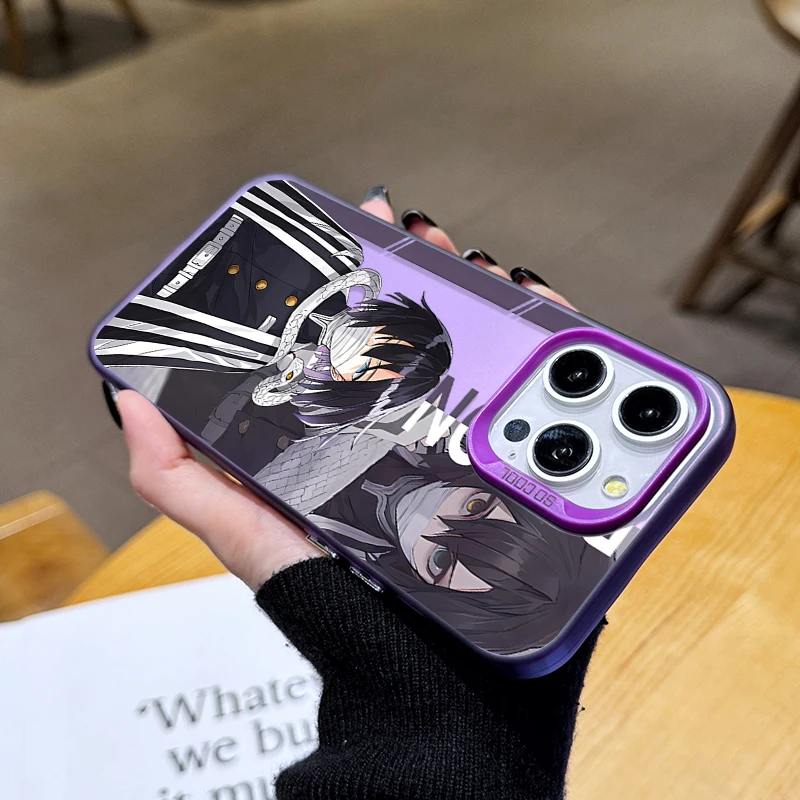 Demon Slayer Anime Phone Case for Xiaomi Redmi Note 13 12 11 Pro Plus 4G 5G 12S 11S 10S 10 9 9S 8 12C 13C A3 Plating Back Cover image 5