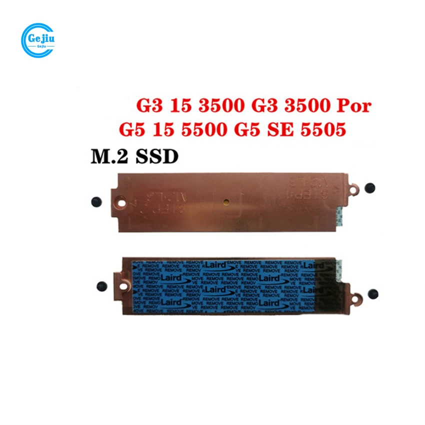 แล็ปท็อปใหม่ SSD ขายึดแผ่นฮีทซิงค์สำหรับ Dell G3 G5 5500 15 3500 5500 SE 5505ม. YX0F3 2 0YX0F3