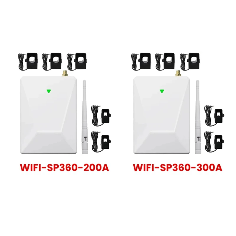 

Tuya Wi-Fi Многоконтурный 5-канальный двунаправленный счетчик электроэнергии, монитор AC90-480V с 5 шт. CT-зажимами