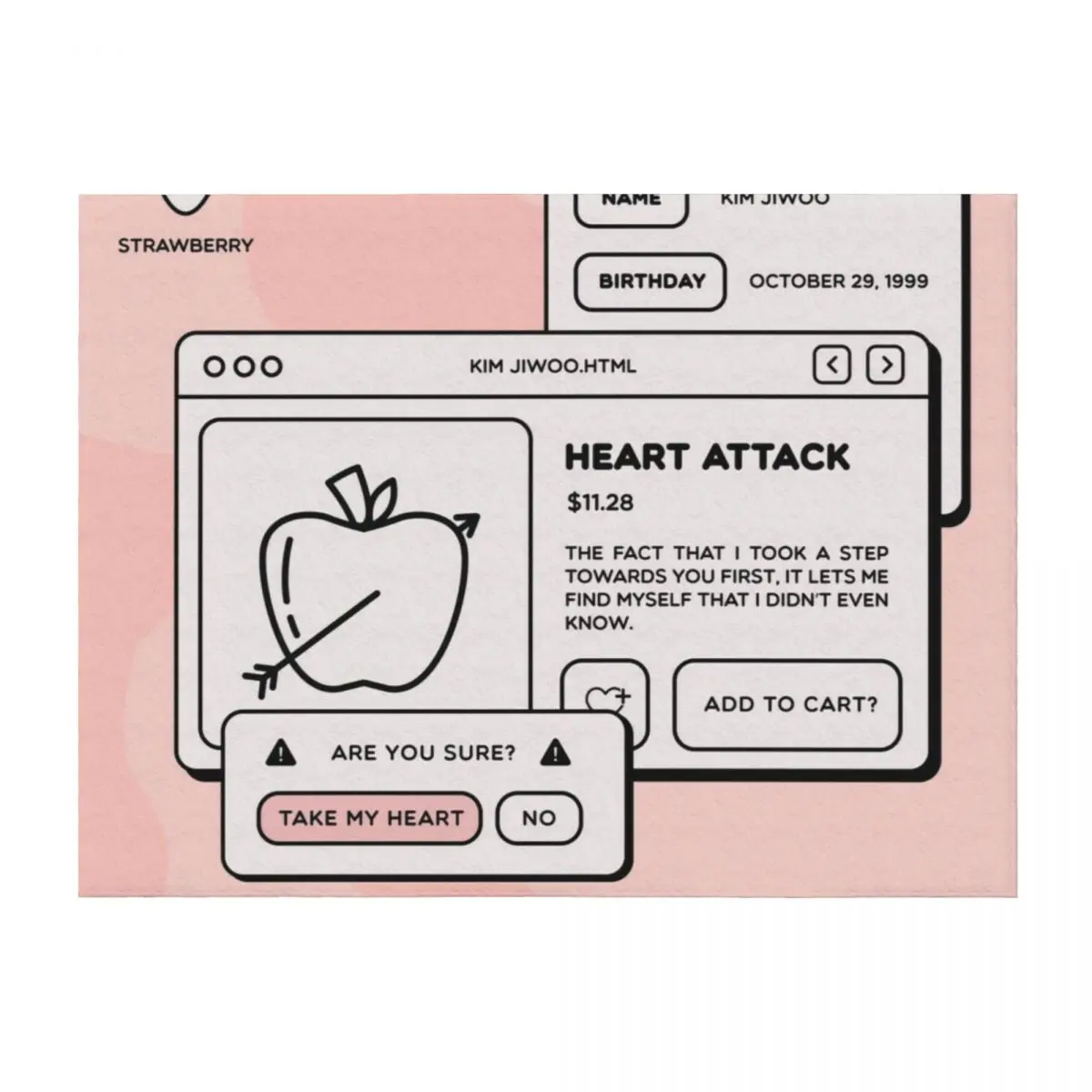 

heart attack! Throw Blanket Sofa Throw blankets ands Designers anime Blankets