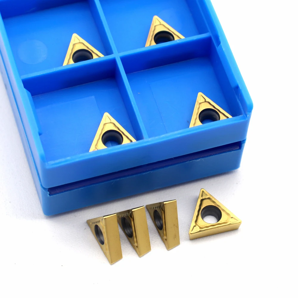 10 piezas TCMT110204 SP10 insertos de carburo herramienta de torneado interno herramientas de torno CNC