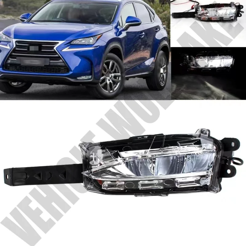 

For Lexus NX300 NX300h NX200t 2015 2016 2017 2018 2019 2020 Left Side Front Fog Light Lamp with LED Bulbs 81220-78010