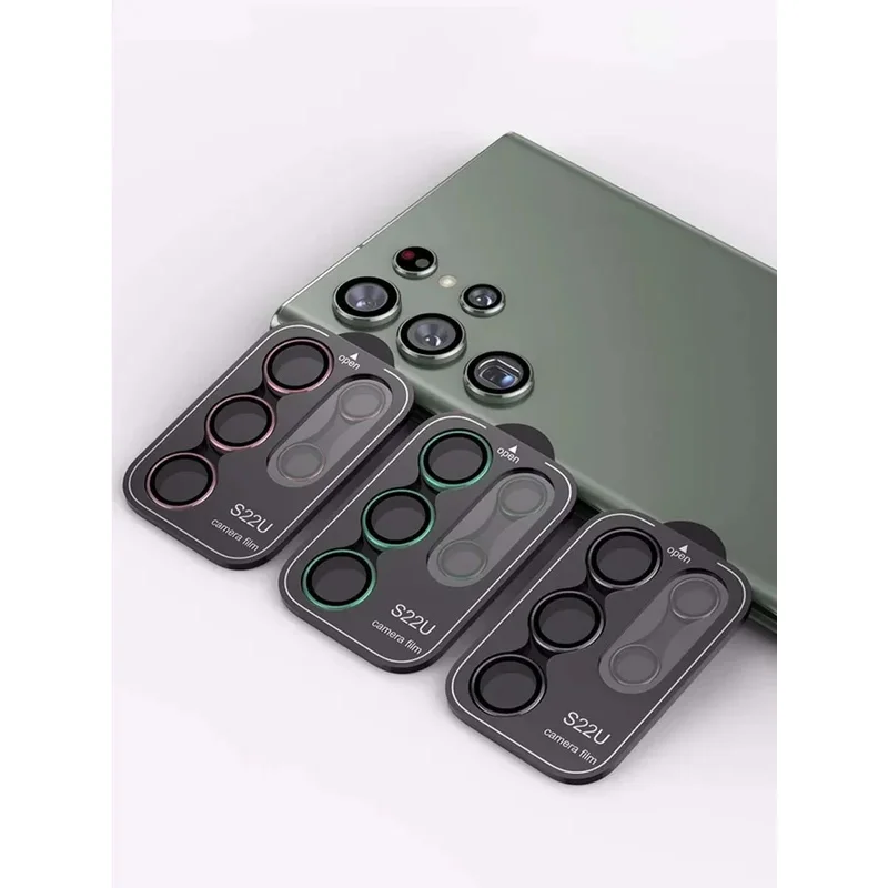 

For Samsung Galaxy S25 Ultra Camera Protector Metal Lens Ring Tempered Glass For Galaxy S24ultra S24+ Plus Cover Cap