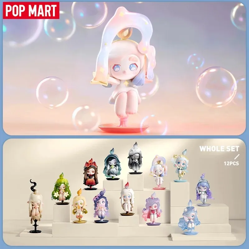 

POP MART CHAKA Light Sprite Series Anime Action Figure Guess Bag Ornament Figurines Home Decor Desktop Dolls Model Girls Gift