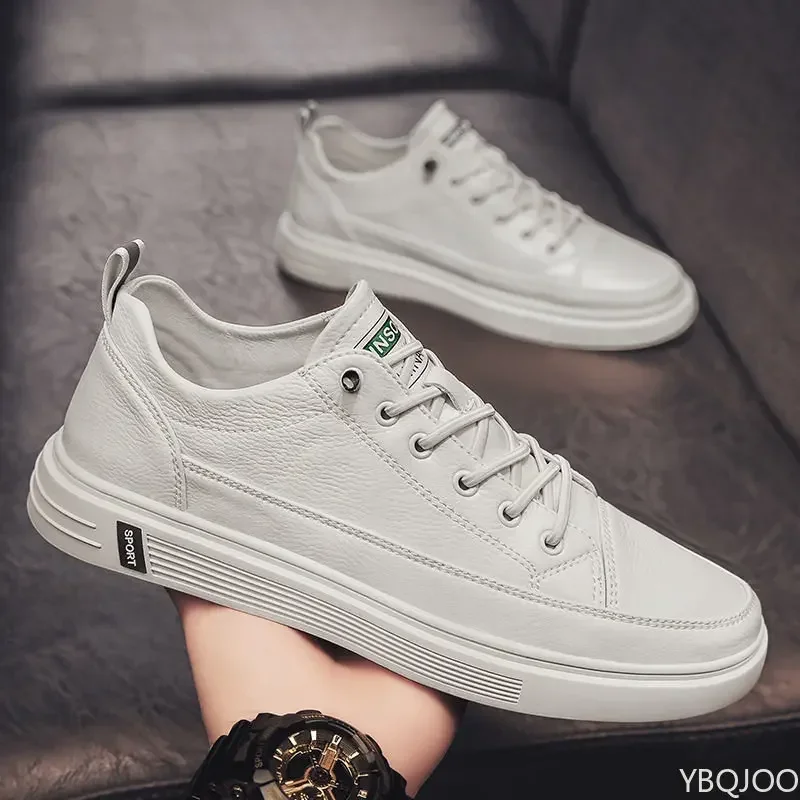 Men's White Casual Sneakers 2023 Autumn Vulcanized Shoes Boys Tenis Sport Shoes Male Sneakers Soft Sole Men Walking Shoe