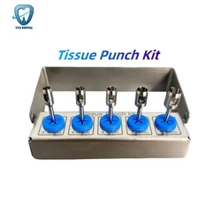 5Pcs/Set Dental Implant Trephine Bur Drill Tissue Punch Stainless Steel Planting Surgical Tools New Dentistry Oral Instruments