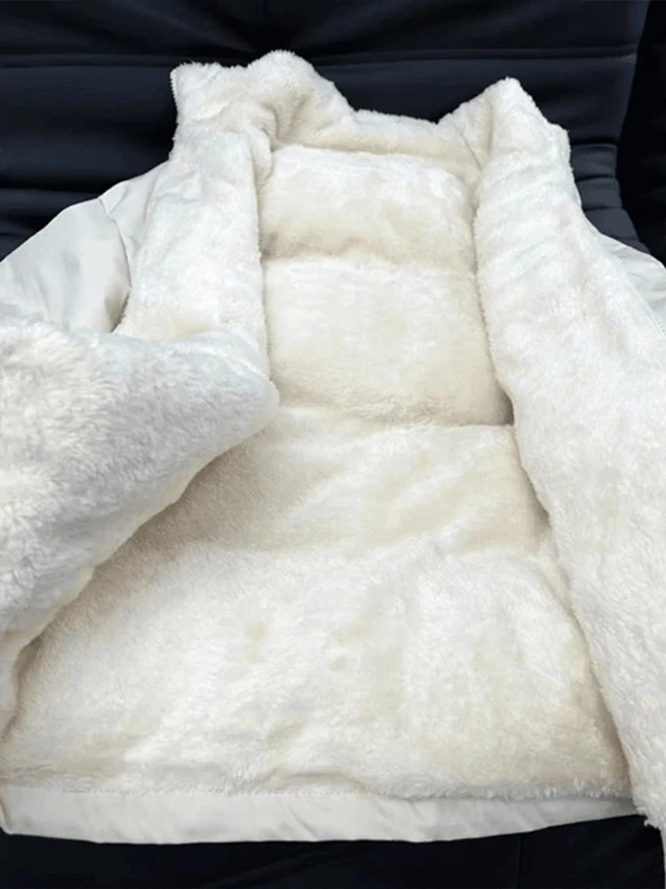 

Утепленная зимняя куртка для мужчин и женщин: теплый хлопковый пуховик с воротником-стойкой, защита от холода