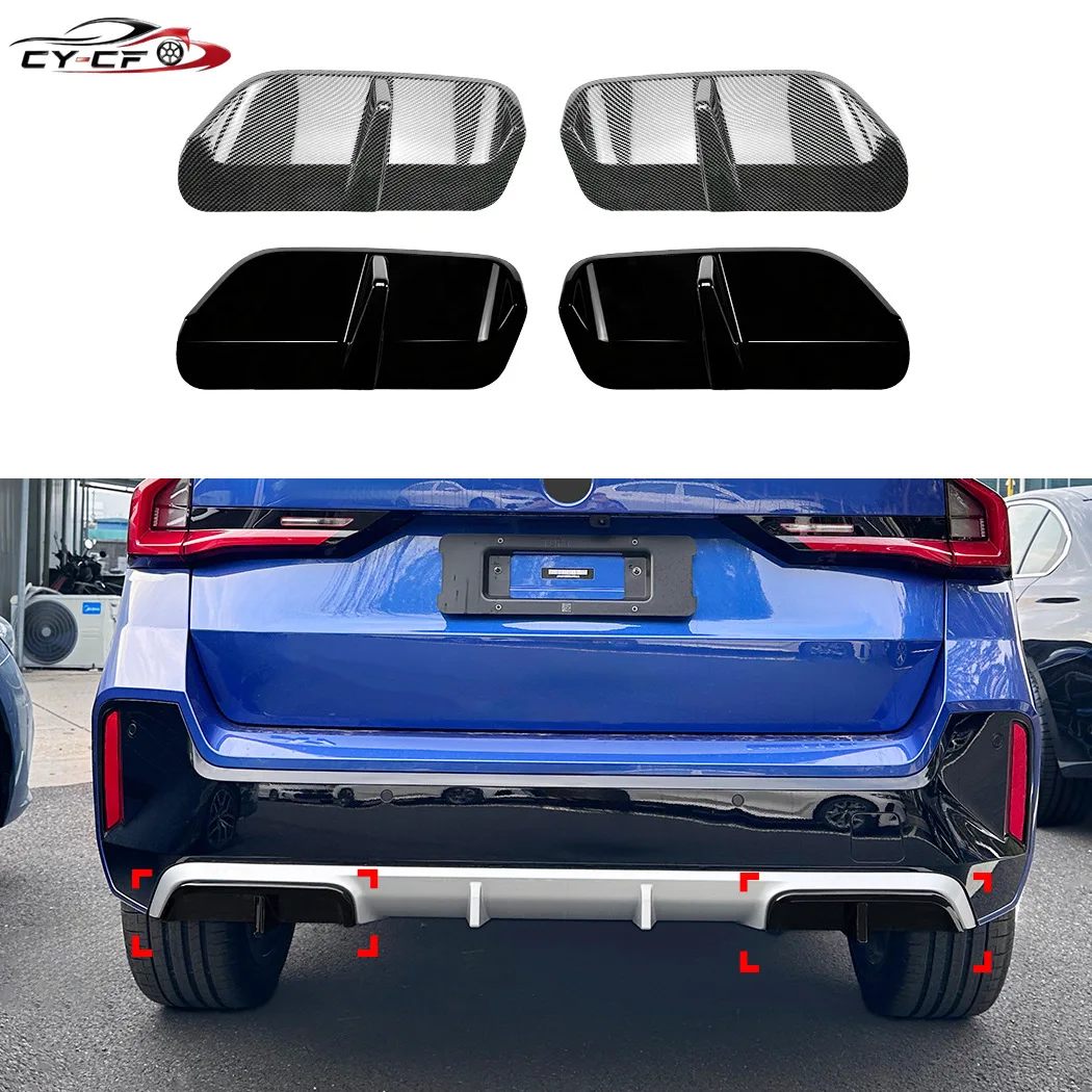 Car Rear Bumper Diffuser Lip Cover Boot Lower Splitter Spoiler Protector For BMW X1 IX1 U11 M Sport 2023+