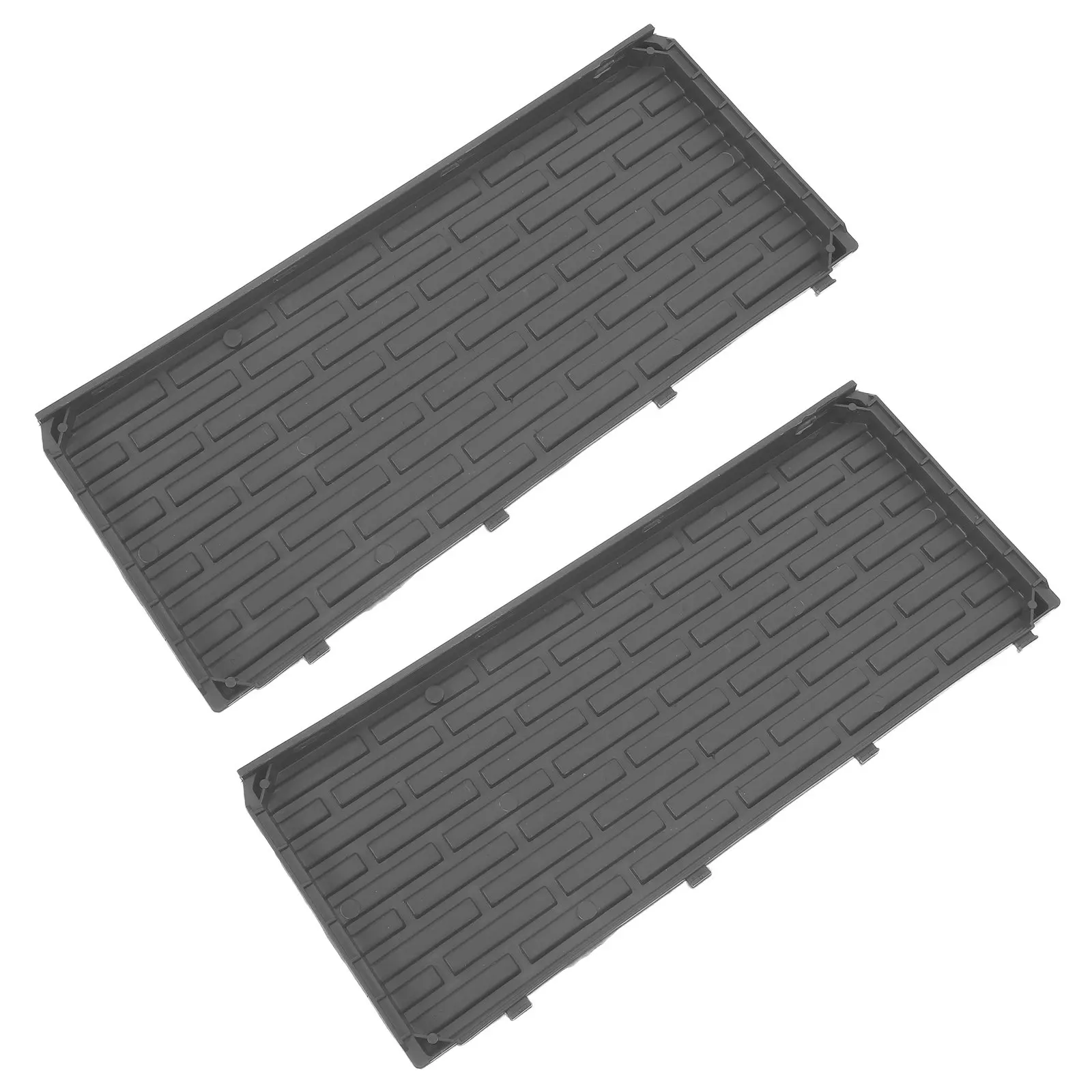 2Pcs Garden Planter Box Side Panels Replacement Grey Brick Pattern Easy Assembly Modular Outdoor Indoor Window Box Accessories