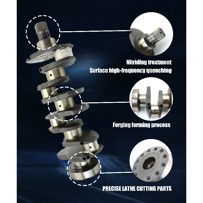 العمود المرفقي 2L، 3L، 5L أجزاء المحرك 13401-54020، 13401-54060، 13401-54080، 13401-54100 العمود المرفقي #4