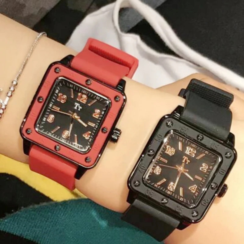 New Fashion Elegant Ladies Watch Trend Casual Square Automatic Waterproof Quartz Watch Birthday Gift