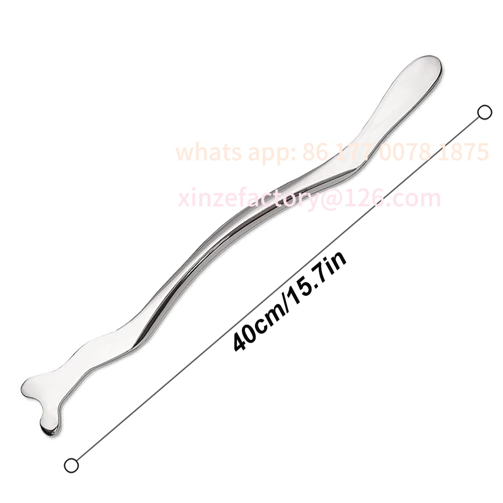 

Настраиваемый скребковый массаж Гуа Ша из нержавеющей стали 40 см