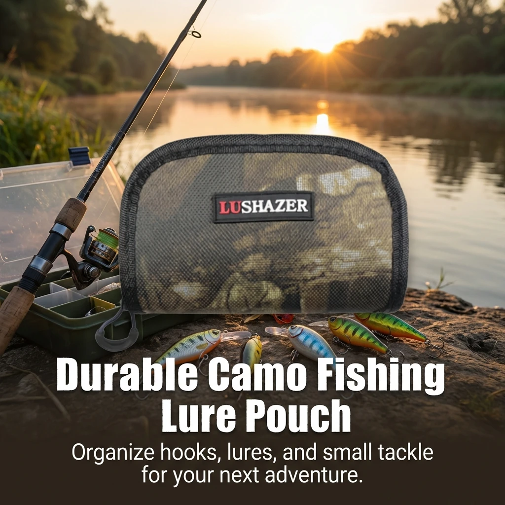 

Lure Tackle Box for Treble Hooks Jig Heads Fishing Gear Storage Organizer Case with Waterproof Zipper Durable EVA Material