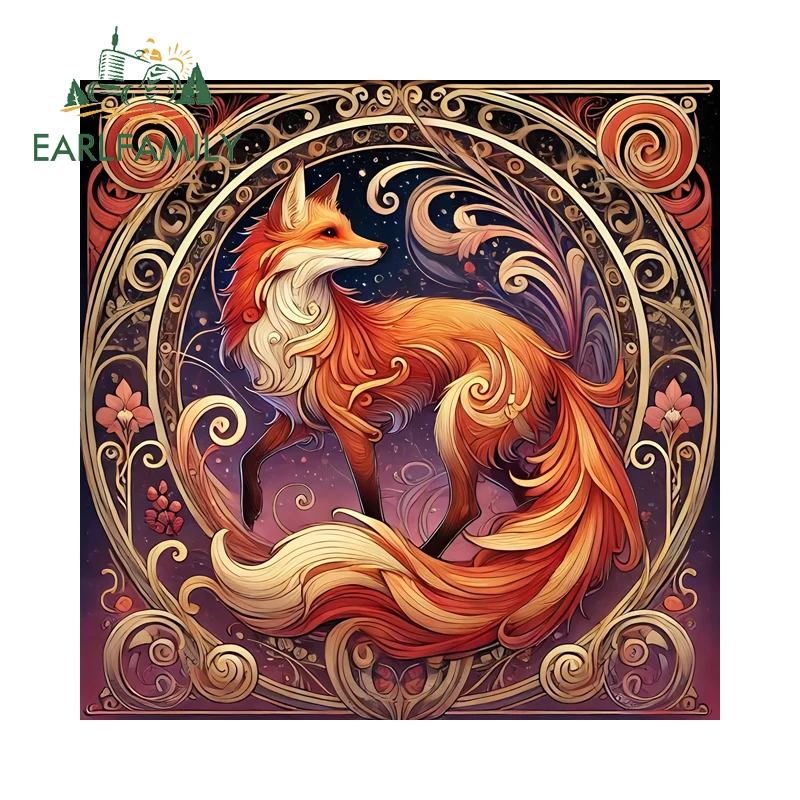 EARLFAMILY Creative Fantasy Animal Art Design Car Stickers Attractive Exterior Accessories Perfect Atv Car Door Protector Decal