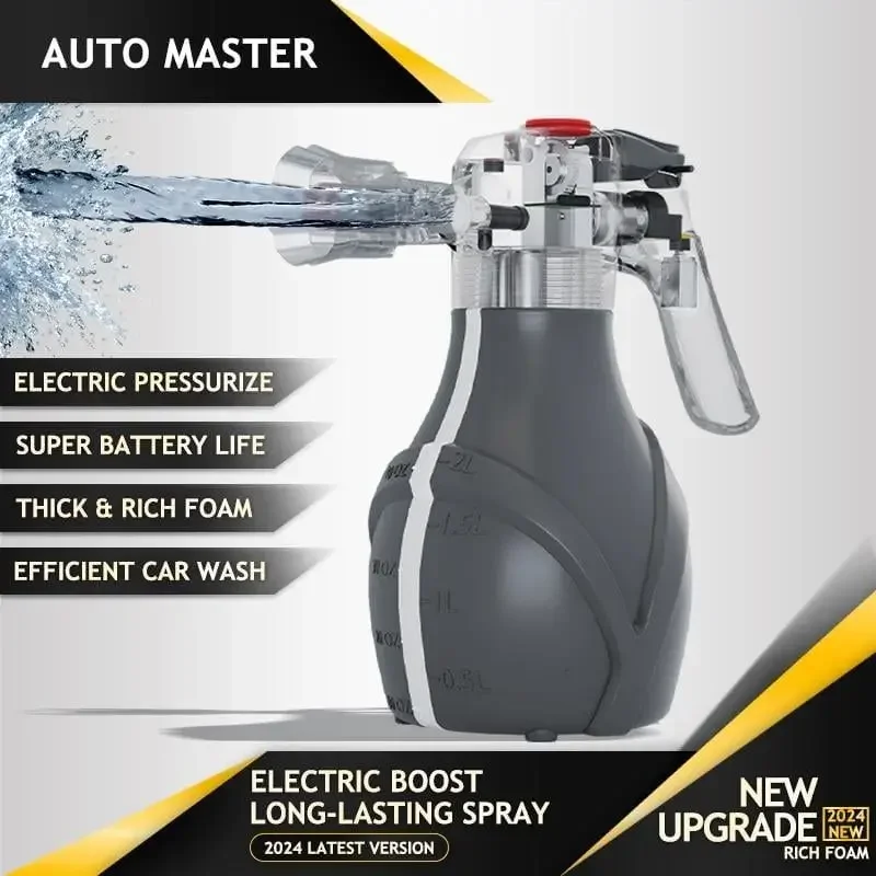 

Electric Foam Sprayer Car Wash Water Gun With Cannon Rechargeable Car Wash Sprayer Handheld High Pressure Sprayer for Car Wash