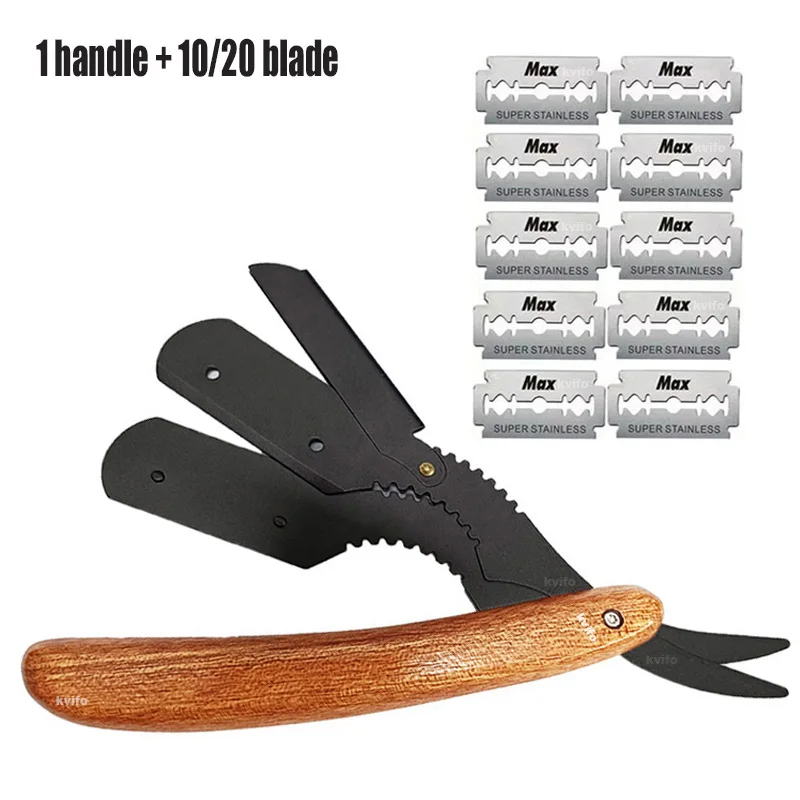 

НОВАЯ компактная ручная бритва для бритья, мужская профессиональная парикмахерская бритва с прямыми краями, бритва из нержавеющей стали, складная бритва для бритья