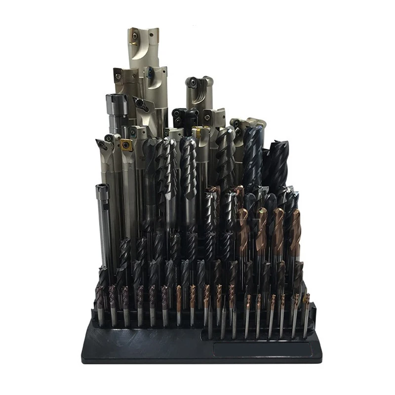 Black Drill Bit Storage Box Milling Cutter Drill Finishing Holder Organizer Case