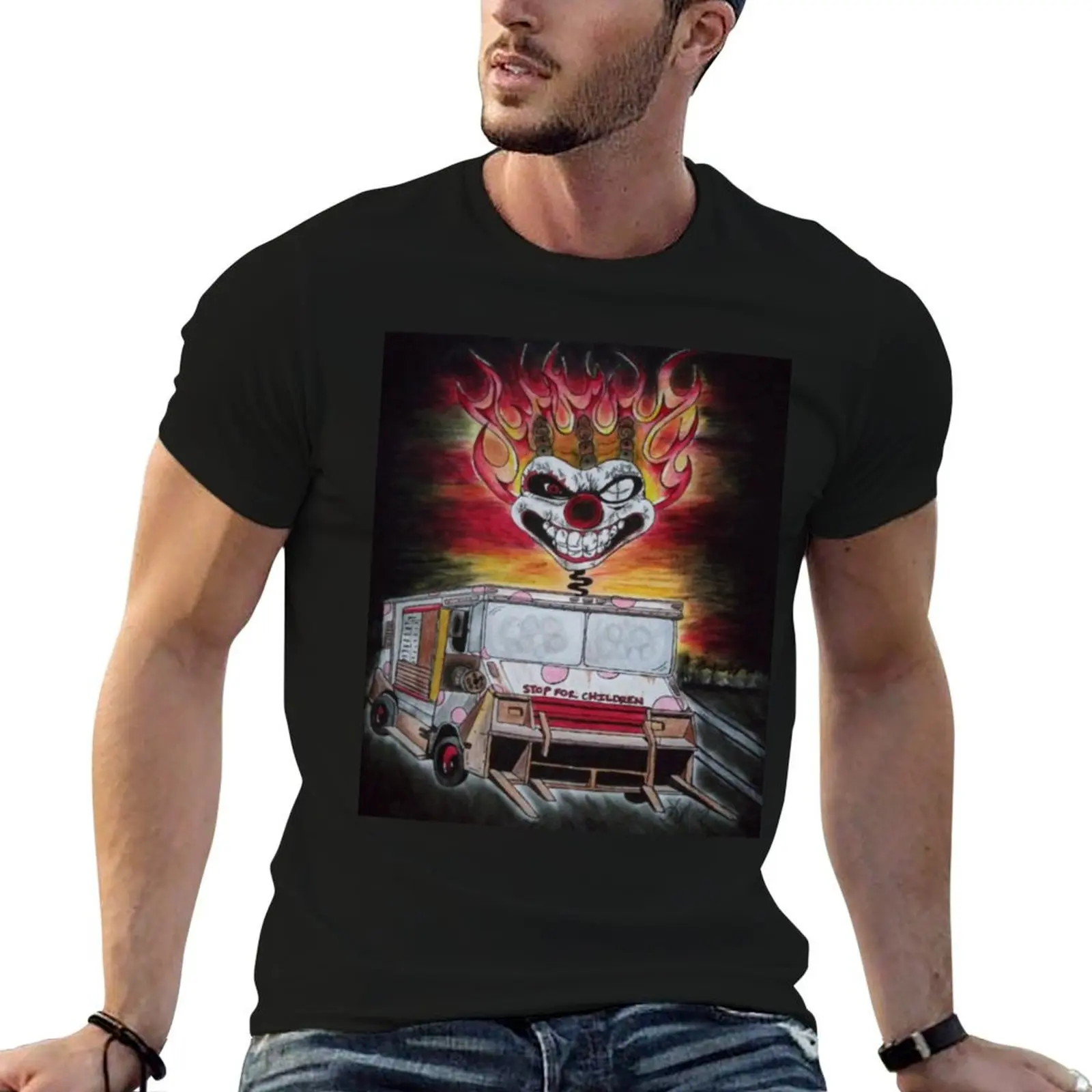 Sweet Tooth Twisted Metal T-Shirt Construction Work Tee Shirt