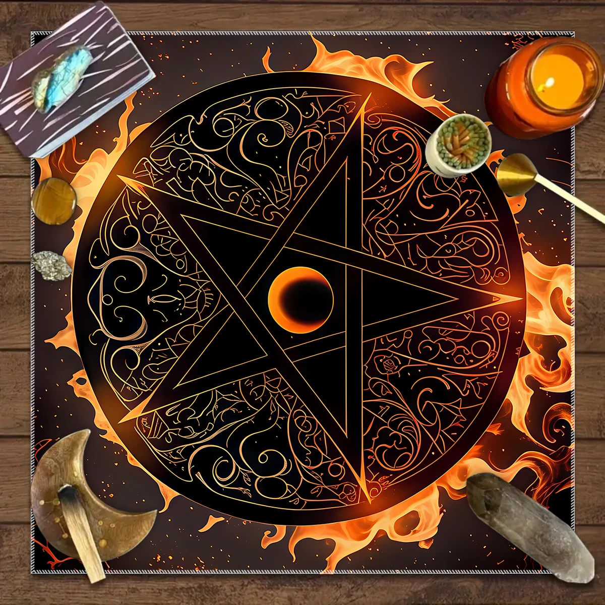 Zodiac Party Games - 50/75/110/137cm Tarot Card Tablecloth Tree Of