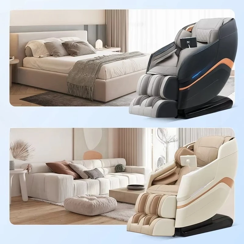 M80 Fully Automatic Home Massage Chair Modern Leather Electric Sofa Zero Gravity Musical Function Space Inspired Design