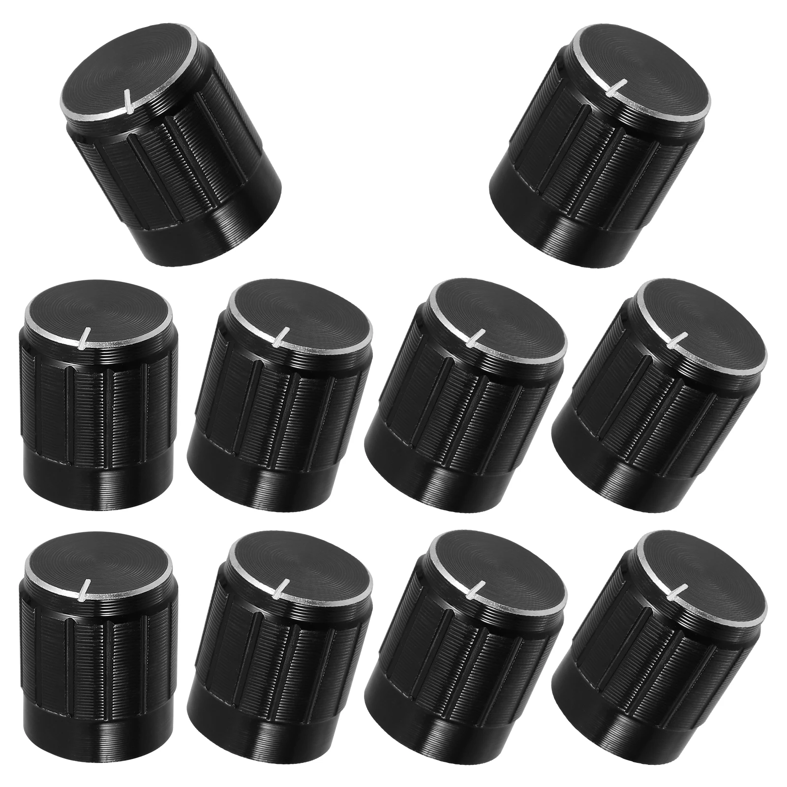 

10 Pcs Knob Control Knobs Caps for Guitar Chrome Electric Replacements Controller Electronic Drums Repair