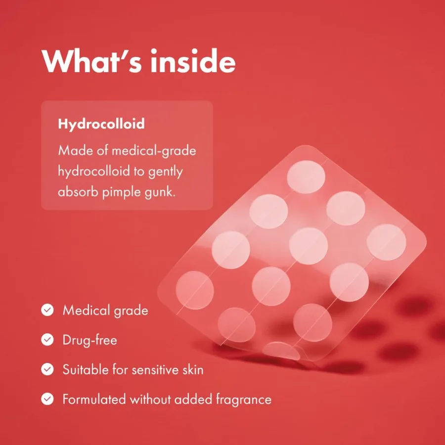 Mighty Patch แพทช์ดั้งเดิมจาก Hero Cosmetics The 1 Hydrocolloid Acne Pimple Patch สําหรับอาการหดตัวและผิวขาวใน 1 การใช้งาน นี