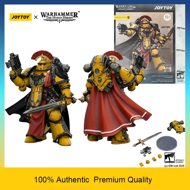 

JOYTOY 1/18 Warhammer The Horus Heresy Imperial Fists Legion Praetor in Mk III Iron Power Armour Collectible Action Figure