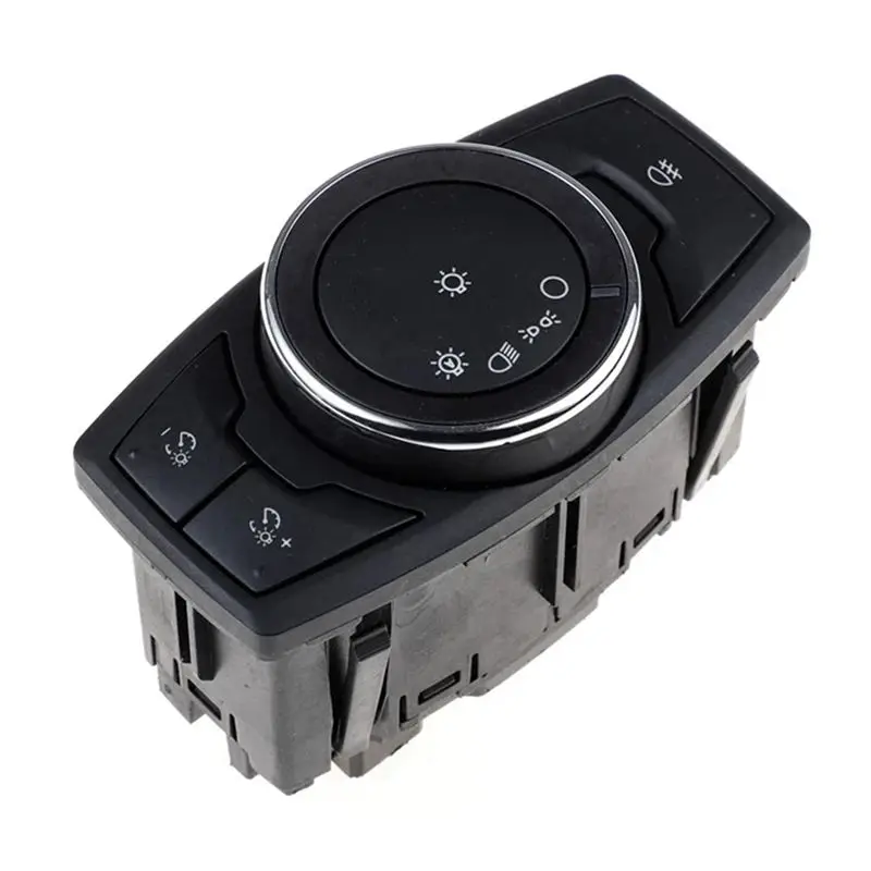

HRBAJ-Car Headlight Switch Fog Light Control Switch Switch Button For Ford Mustang 2011-2018 DG9T13D061BEW DG9T-13D061-BEW
