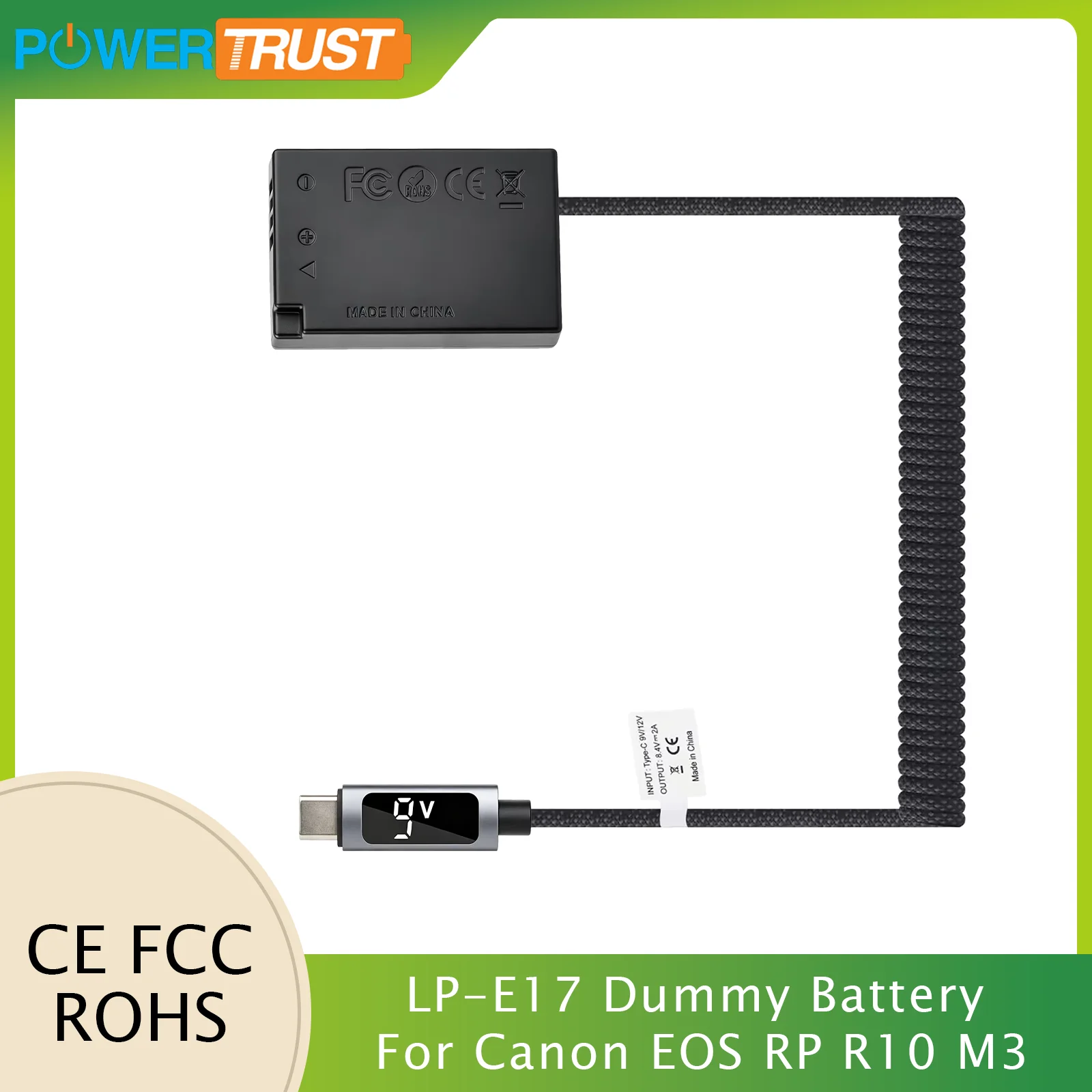 For Canon EOS RP R10 M3 M5 M6 800D 77D 250D 200D 750D 760D LPE17 LP E17 Dummy Bateria LP-E17 Dummy Battery Power Supply Adapter