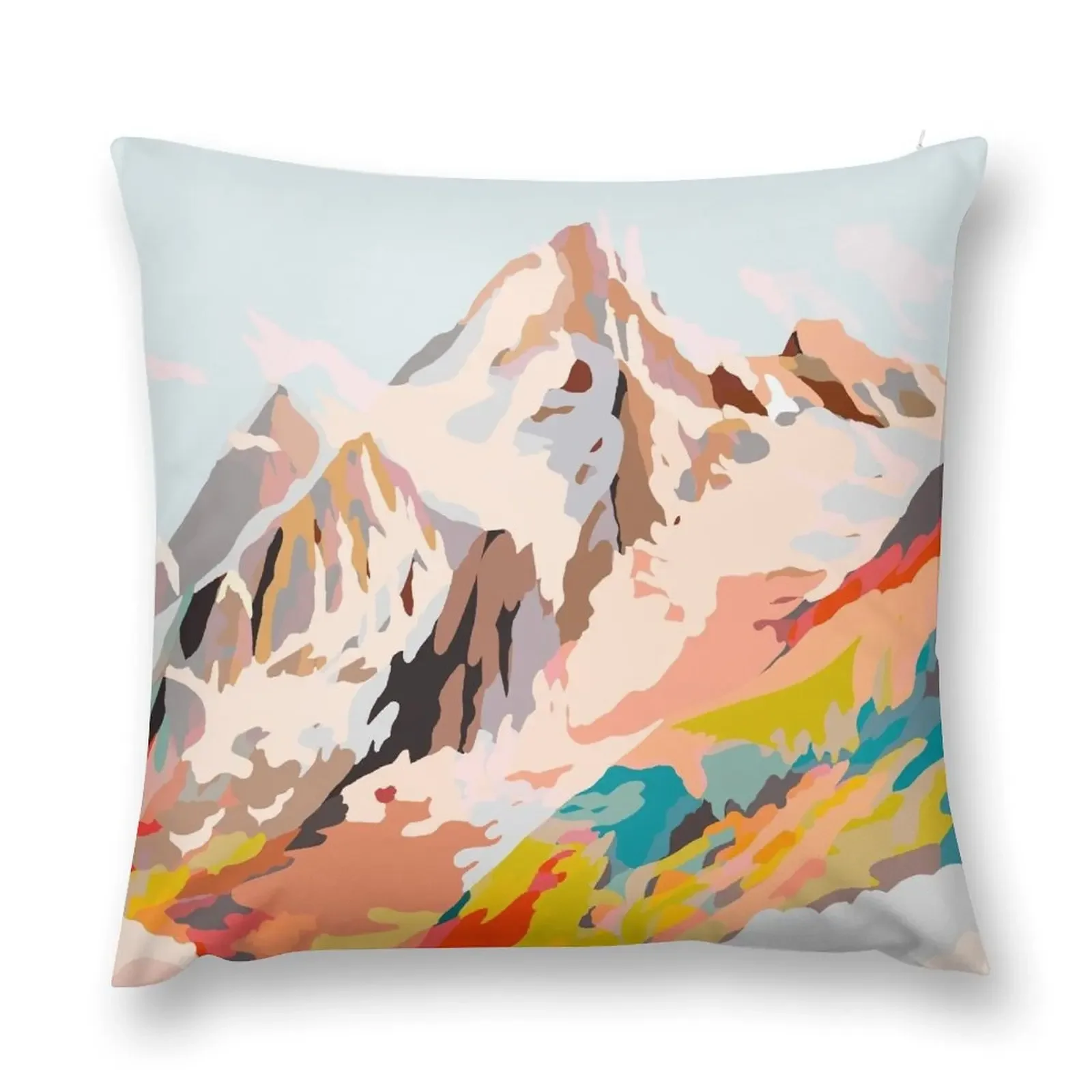 

glass mountains Throw Pillow Cusions Cover Pillows Aesthetic pillow