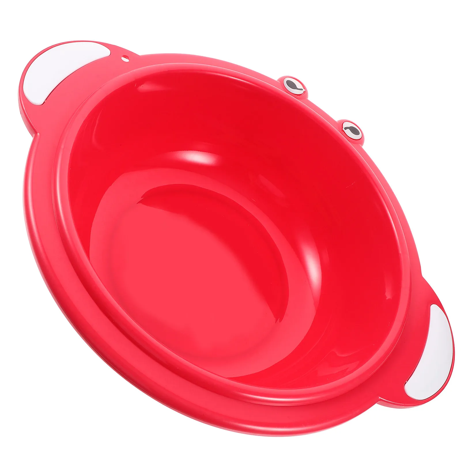 

Cartoon Baby Double Handle Wash Basin Lightweight Plastic Washbasin for Infant Face Foot Cleaning Toddler Washing Basin