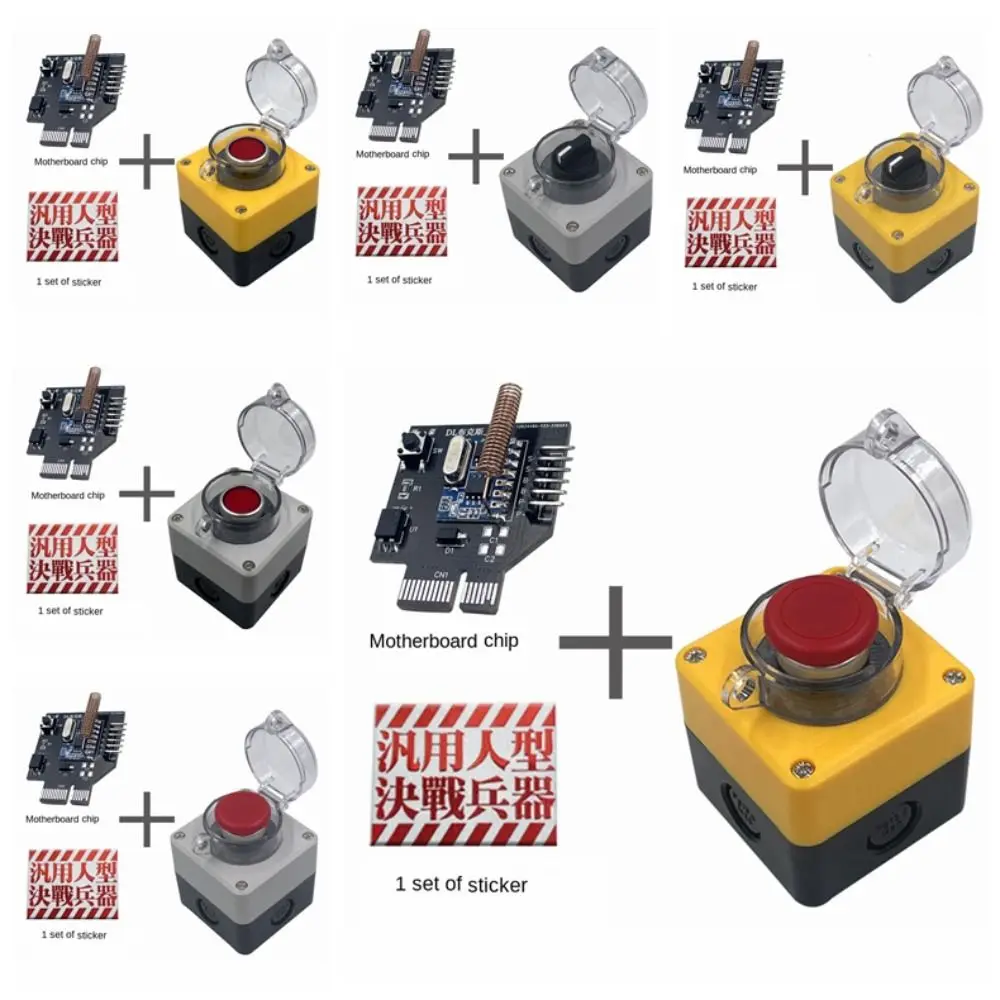 Tombol saklar Wireless komputer, catu daya listrik peluncur jarak jauh komputer nirkabel tombol on/off kreatif tombol on/off