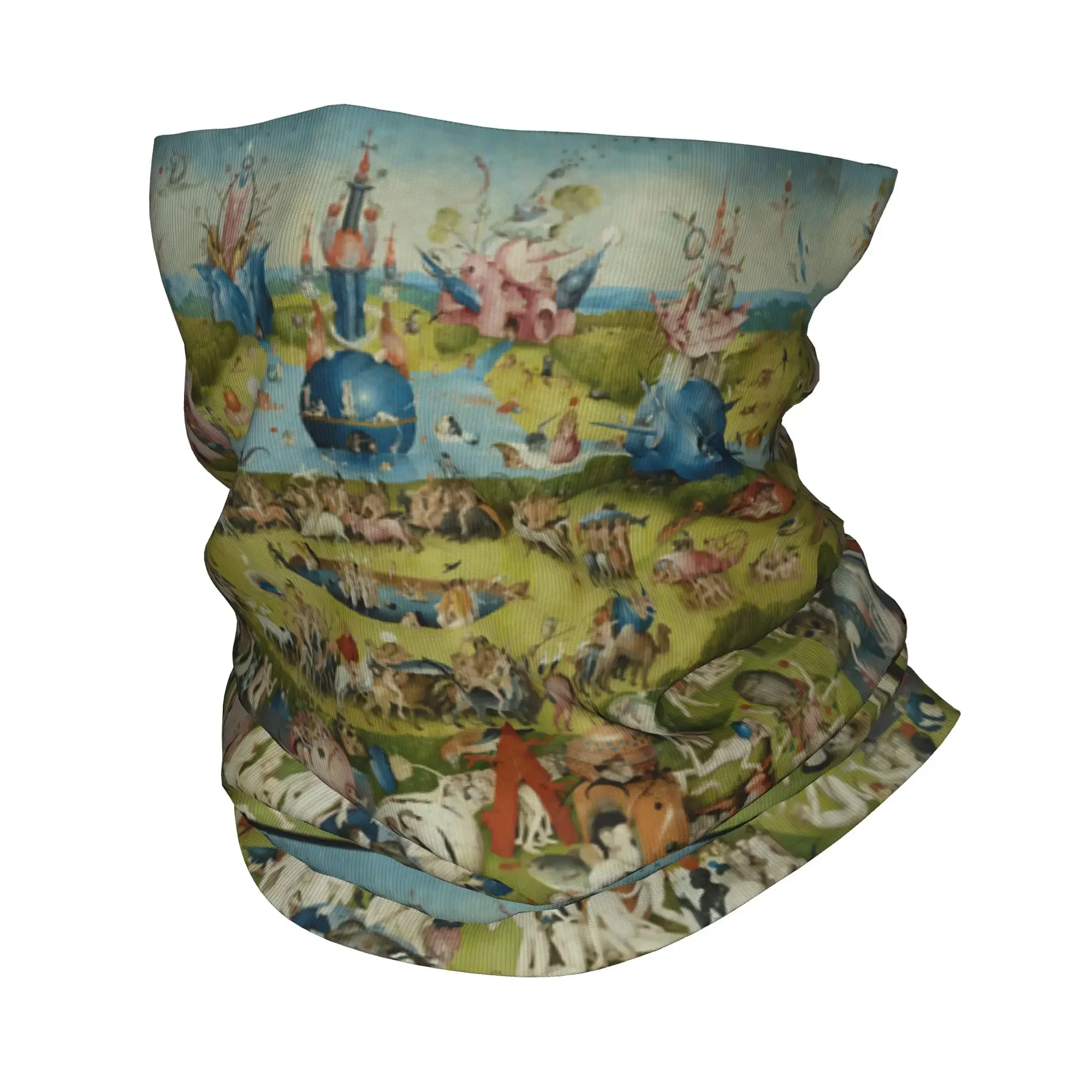 New Hieronymus-Bosch The Garden of Earthly Delights Bandana Neck Cover Printed Art Balaclavas Magic Scarf Multi-use Headwear Adu