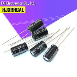 10PCS 50v47uf 47uf50v 6*12 50v 47uf 6x12 Electrolytic ca Electrolytic capacitor